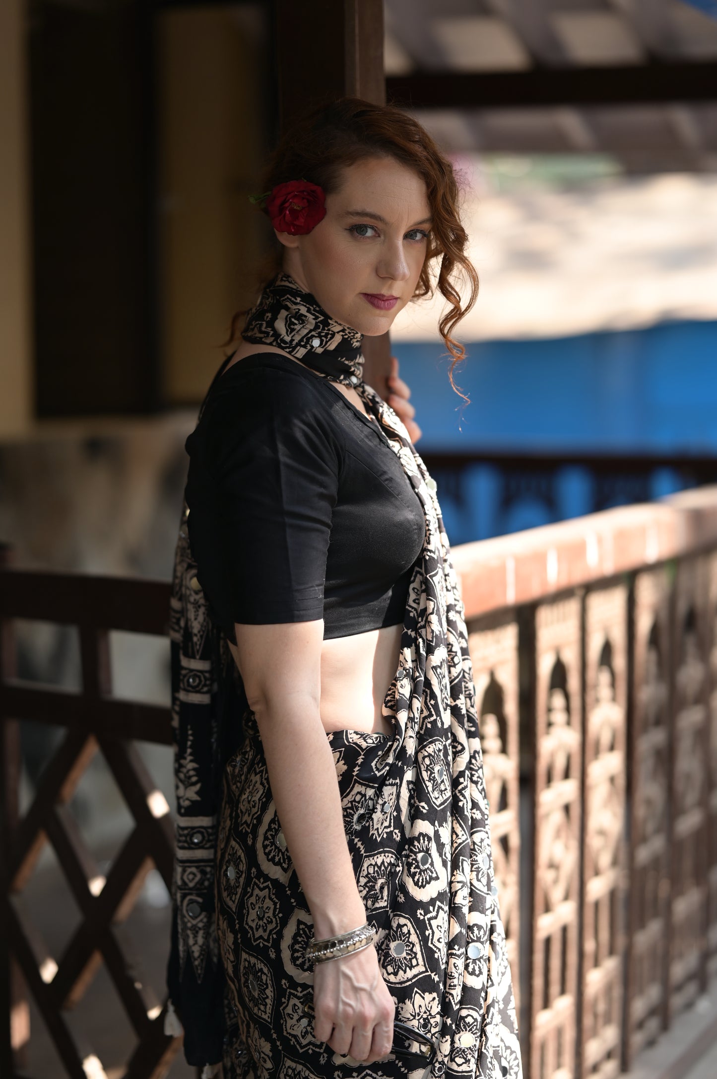 Sheesha mirror blouse