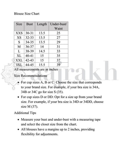 Lily Braids Ajrakh Corset.