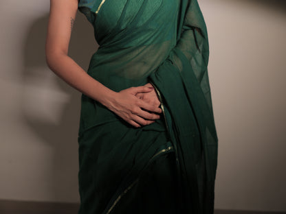 Komal Saree Blouse Set [Green]