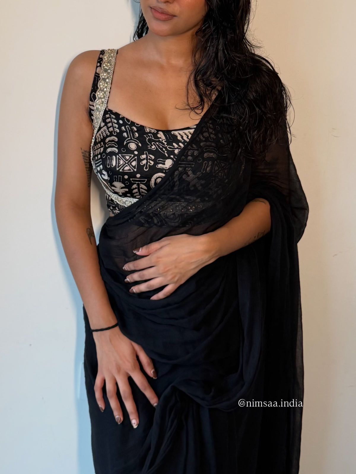Mashooqa saree blouse set