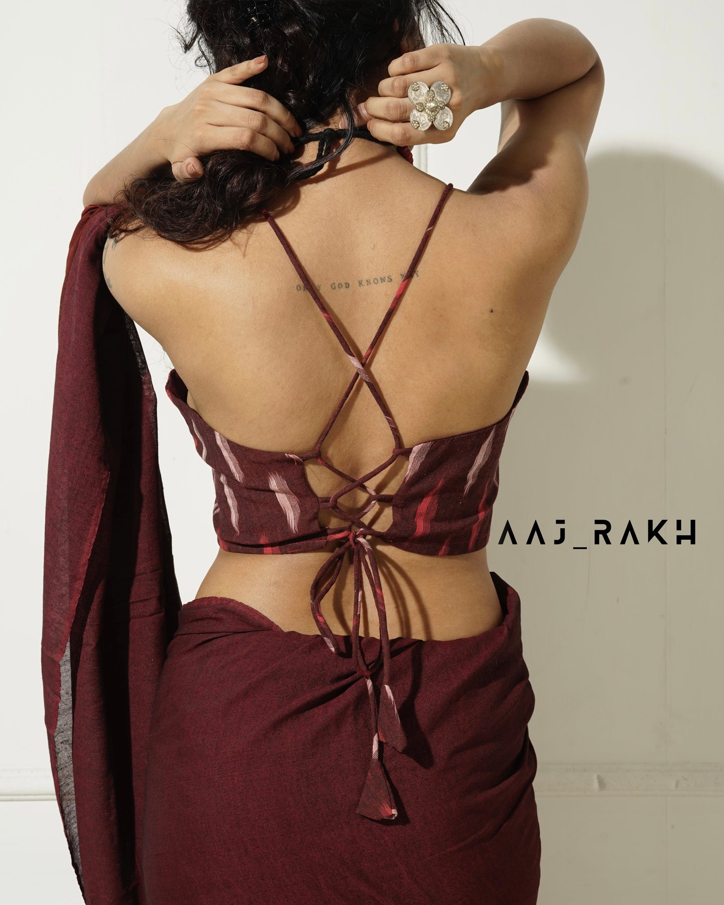 Meher Ikkat Crop Top