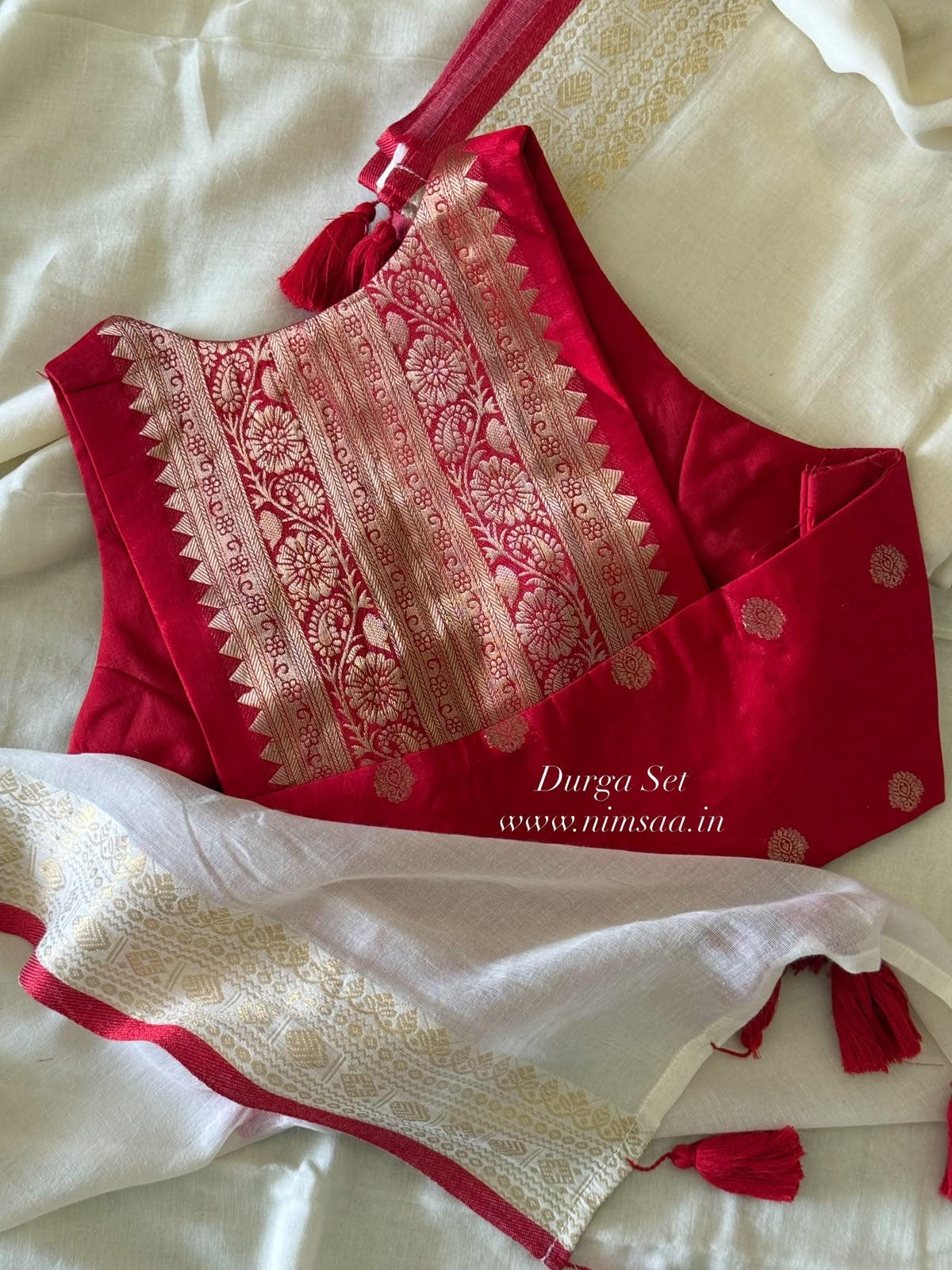 Durga Saree Blouse Set [Dispatch Starts: 5th October, 2026]