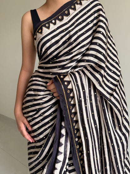 “Natasha” sheesha saree with unstitched blouse piece [Dispatch date : 25th June, 2026]
