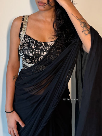 Mashooqa saree blouse set