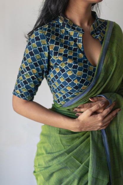 “Madhu” Green blue combo set (Dispatch Date 15th June)