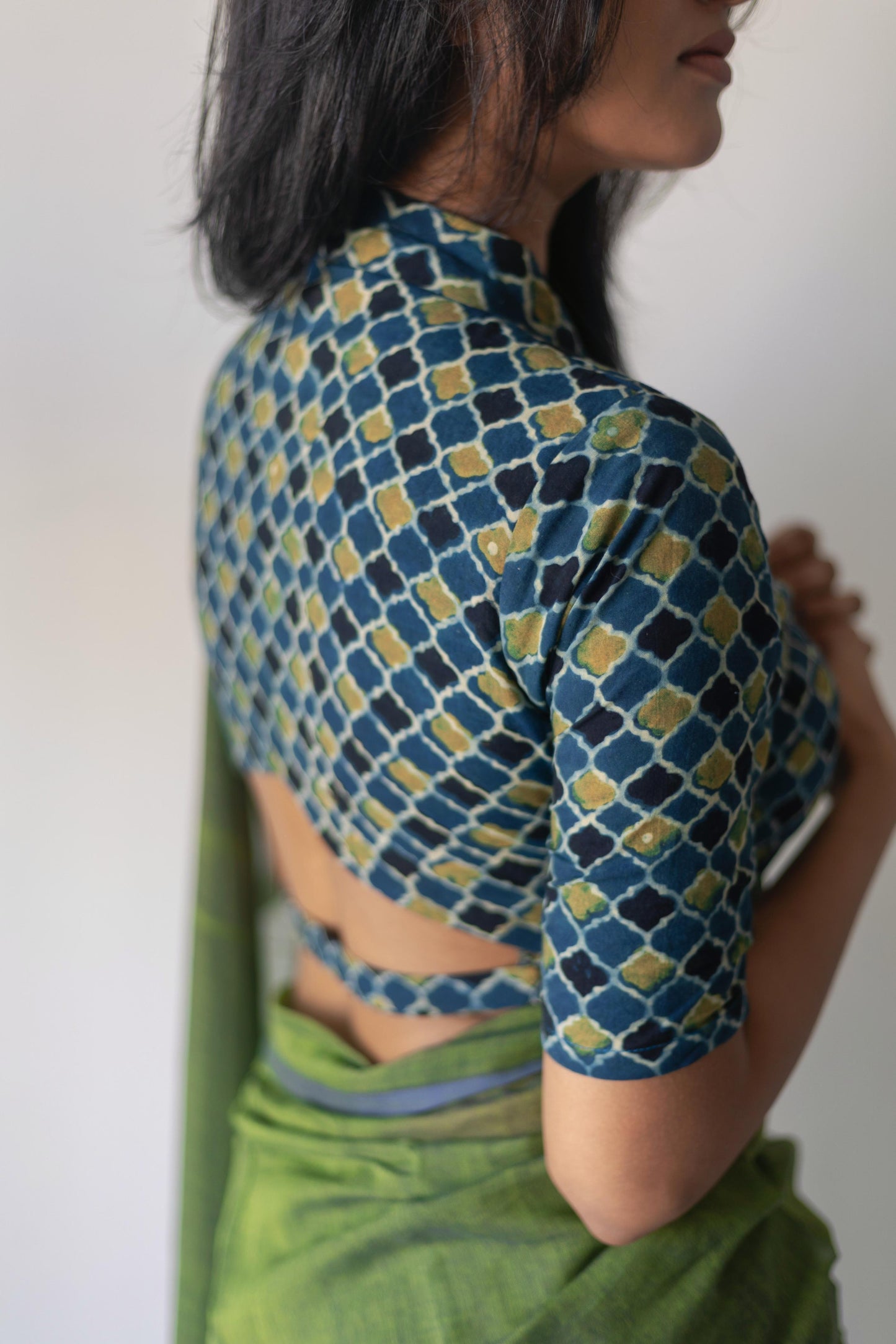 “Madhu” Green blue combo set (Dispatch Date 15th June)