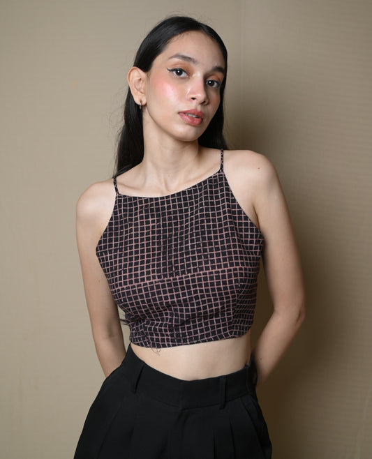 Sawariya Ajrakh Cotton Crop Top