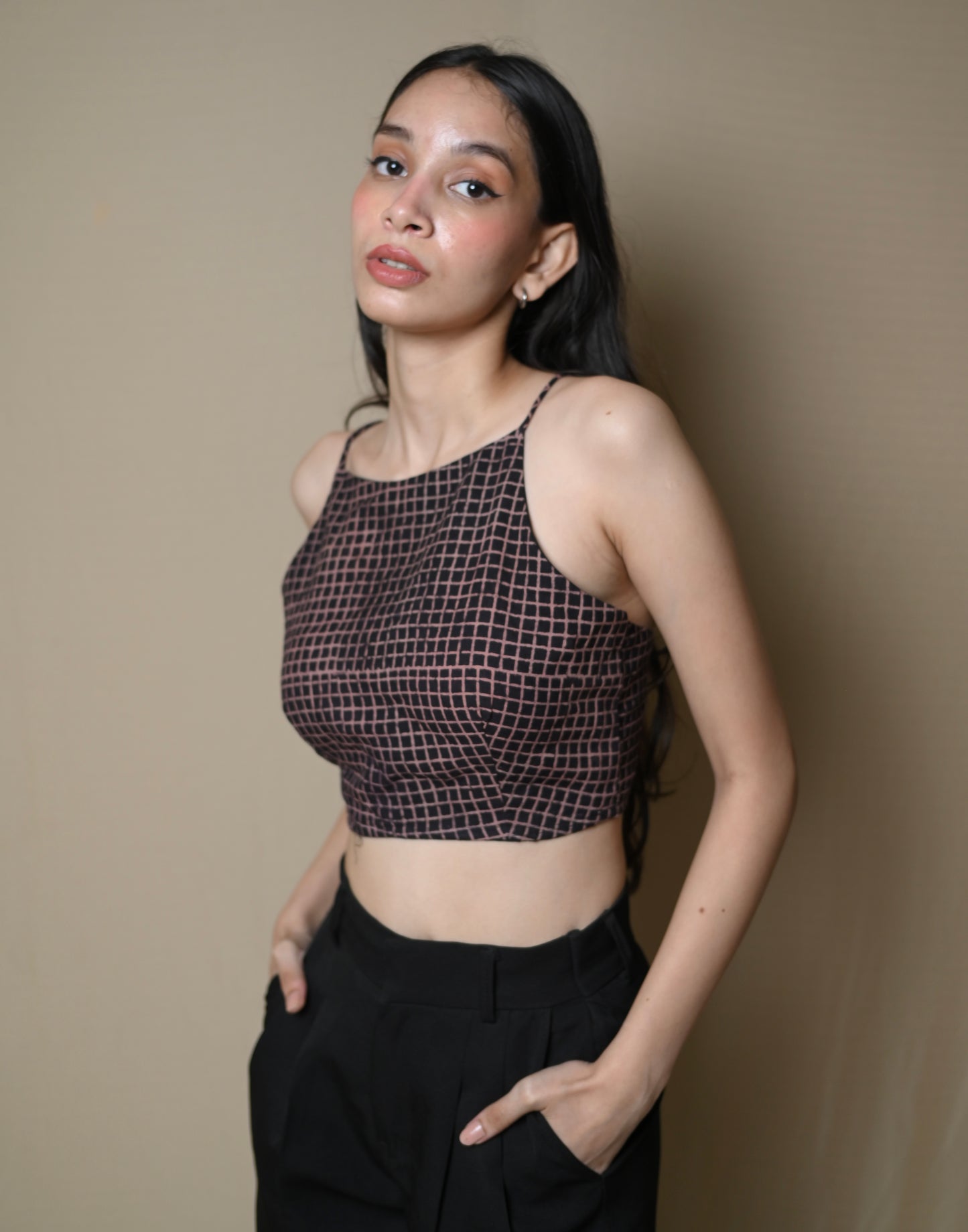 Sawariya Ajrakh Cotton Crop Top
