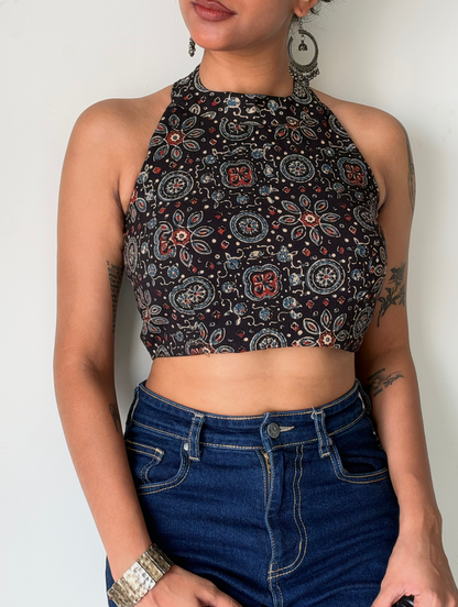 Radhika halter neck crop top ( Dispatch starts : 25th oct )