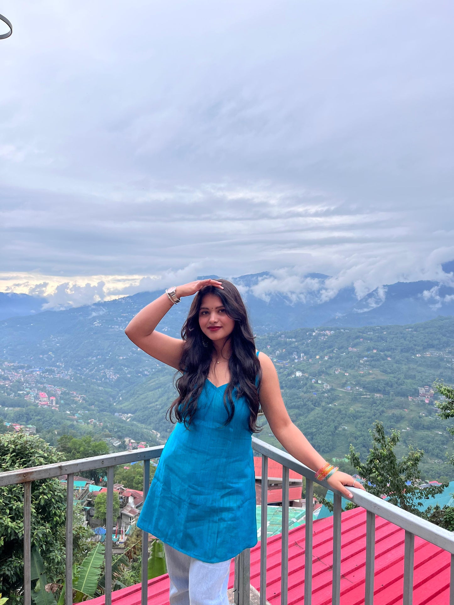 “Niradya” sky blue Kurti