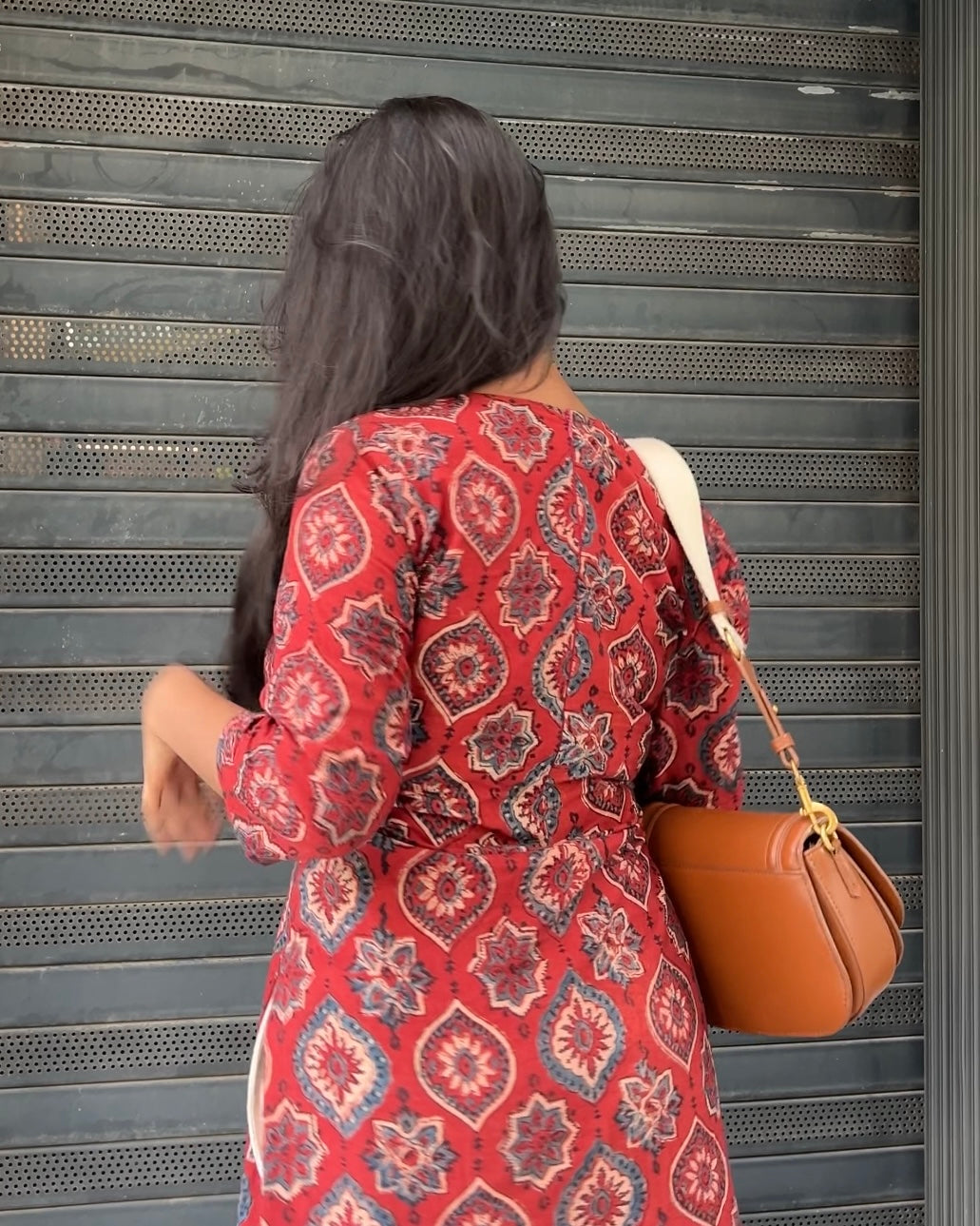 Rustic Piku - Ajrakh Long Kurti
