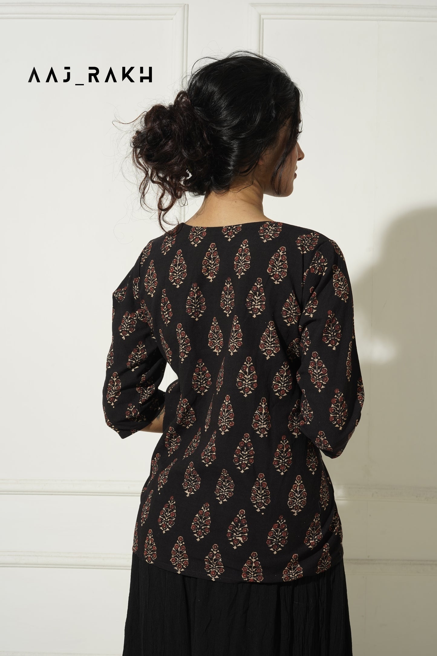Sakhi Ajrakh Short Kurti