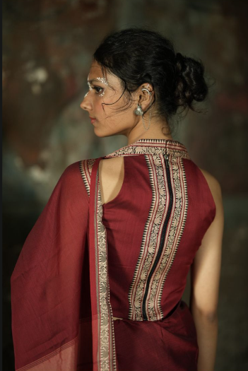 “Devi” maroon combo set [ready to dispatch] [Dispatch date : 25th June, 2026]
