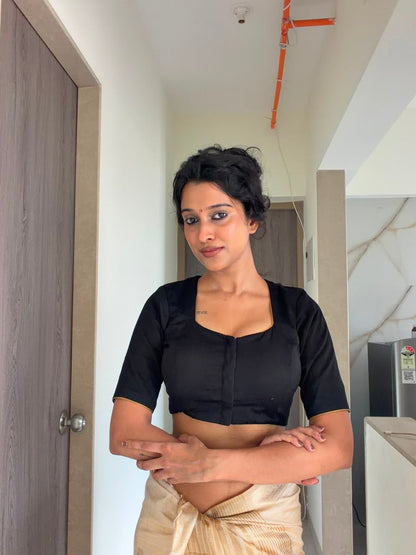 Onam black blouse