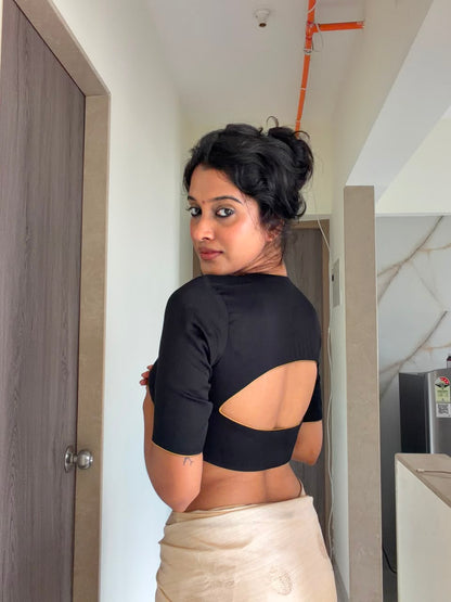Onam black blouse