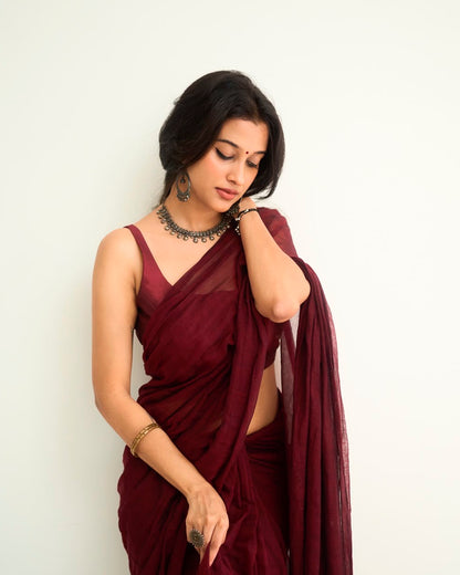 Komal Maroon combo set
