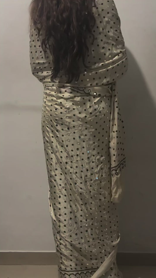 “Sitaar” Sheesha Saree along with unstitched blouse [Dispatch Begins: 5th March, 2026]