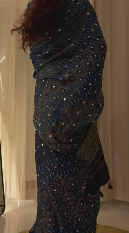 Nandini Sheesha saree with unstitched blouse [Dispatch Begins By : 5th October, 2026]