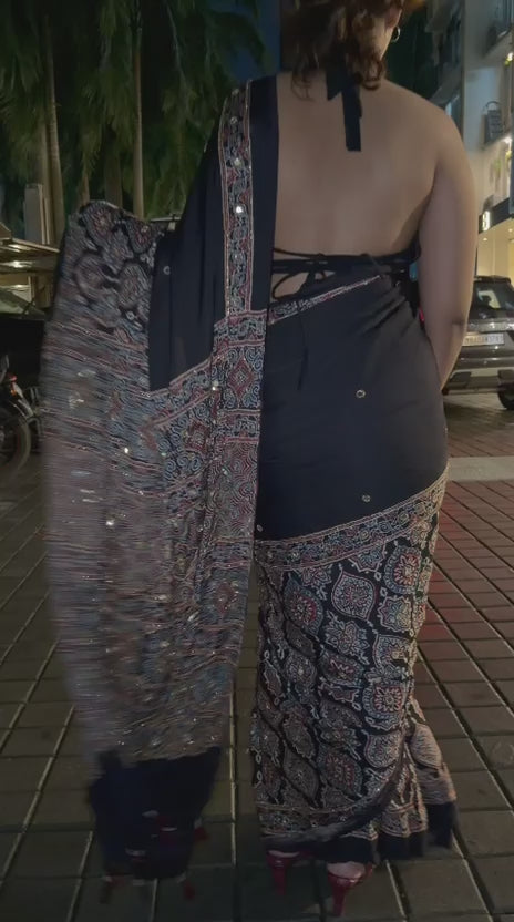 "Nazar" handwork Sheesha saree [Dispatch Begins By : 25th September, 2026]
