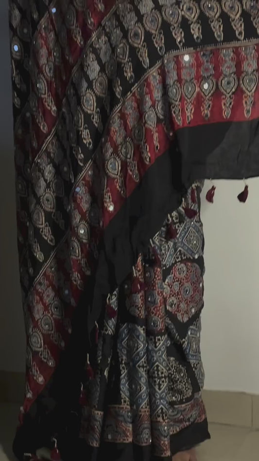 Zankar "sheesha" Saree