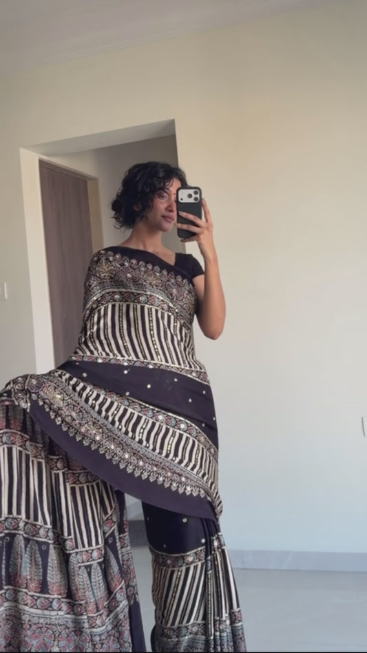 “Sandhya” Sheesha saree with unstitched blouse piece [Dispatch date : 25th June, 2026]